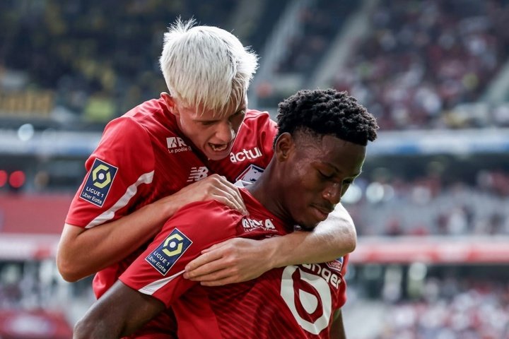 David, Ounas score as 10-man Lille hold off Nantes