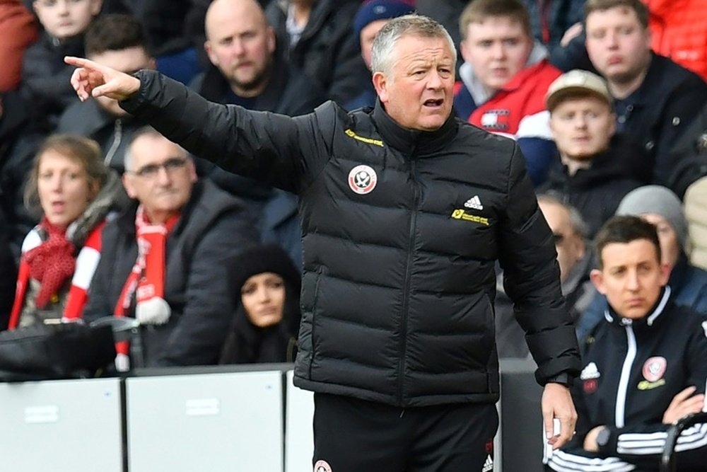 Chris Wilder will defer his wage for up to six months. AFP