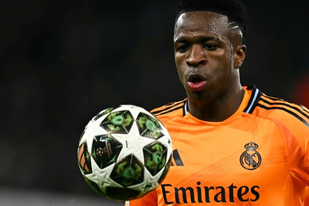 Vinicius Junior was named player of the match against Man City. AFP
