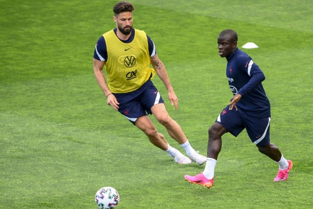 Giroud and Kante will miss France's next World Cup qualifiers. AFP