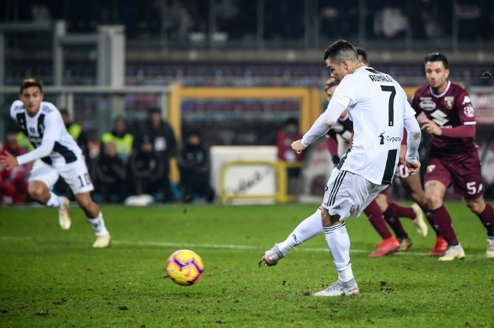 Ronaldo netted his 11th Serie A goal of the season. AFP