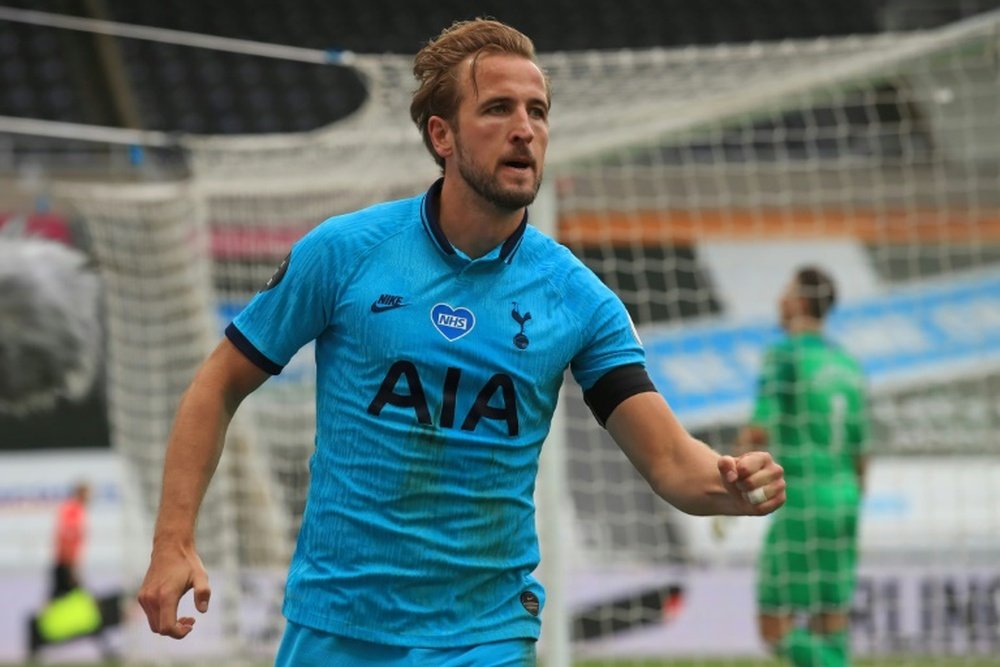 Harry Kane is now on 201 club goals after netting twice for Spurs at Newcastle. AFP