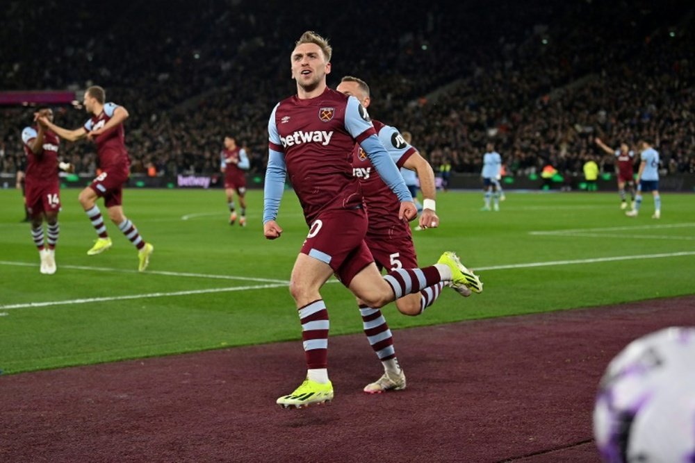 Bowen completed the first hat-trick of his career. AFP