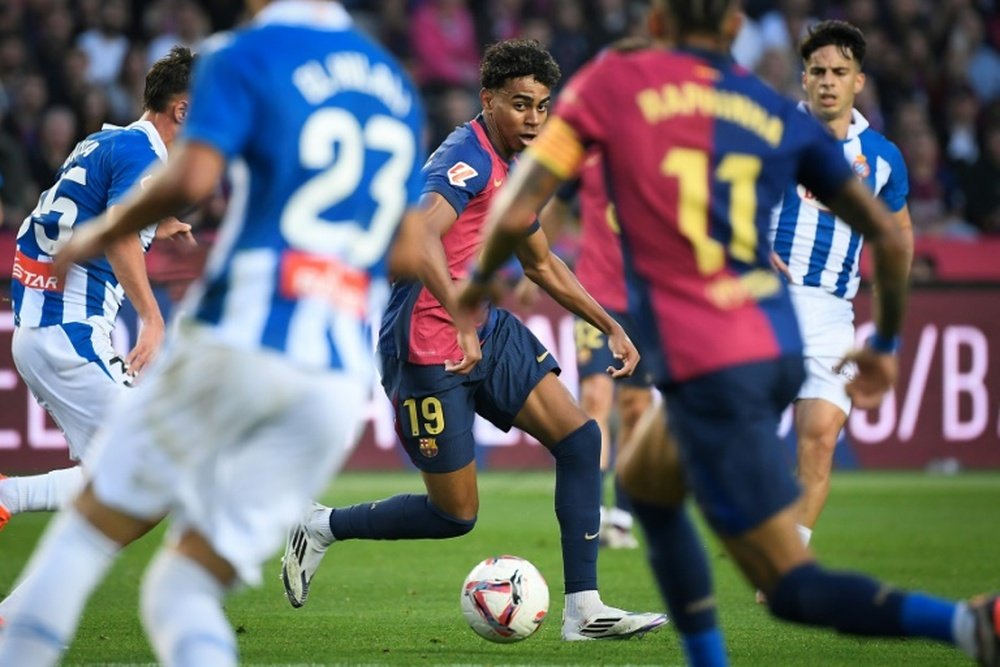 Lamine Yamal will not be available to face Celta Vigo on Saturday in La Liga. AFP