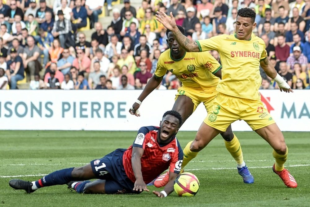Lille pulled off a brilliant comeback at Nantes. AFP