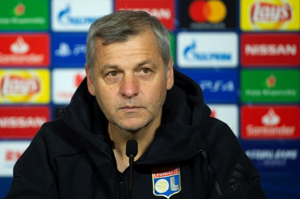 Bruno Genesio will look to mastermind another famous win over Manchester City. AFP