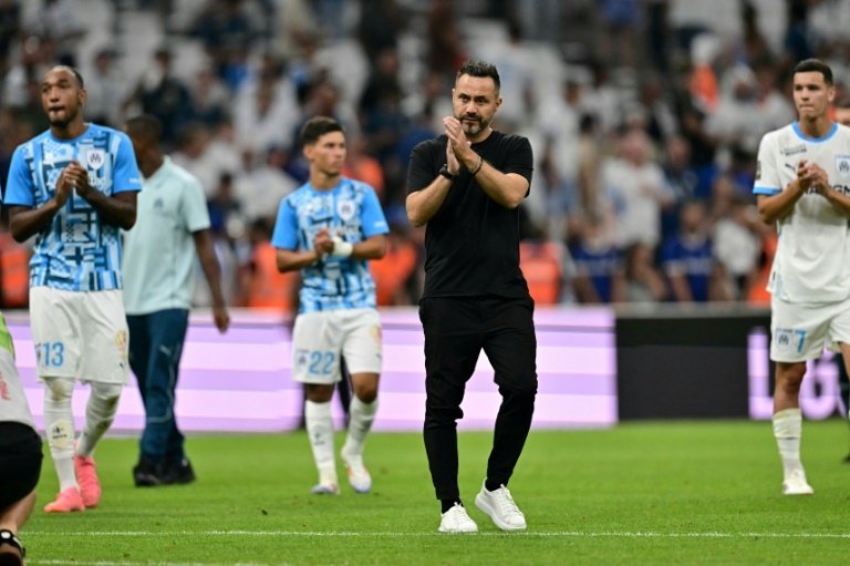 Roberto De Zerbi has overseen an encouraging start to the season for Marseille. AFP