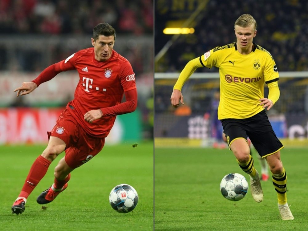 Lewandowski, Haaland go head-to-head in Bayern, Dortmund showdown. AFP