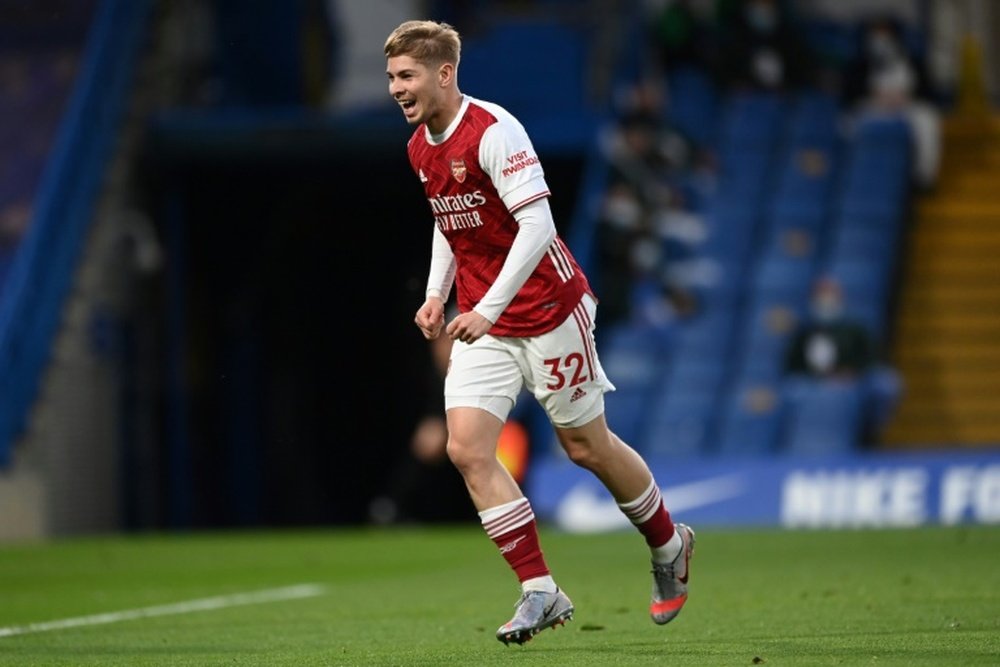 Arsenal youth product Emile Smith Rowe has tied himself to the Gunners. AFP