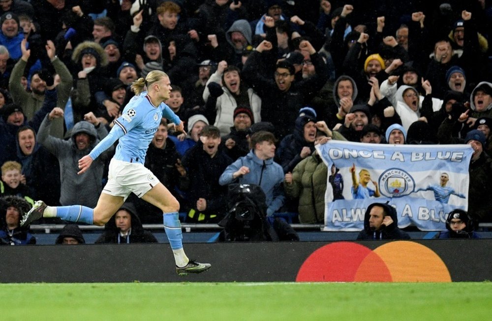 Haaland has scored 39 goals in 36 games for City. AFP