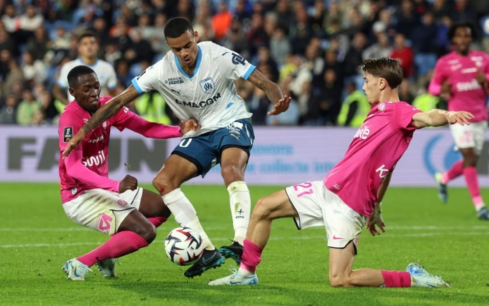 Marseille's Greenwood could be crucial if they are to defeat PSG. AFP