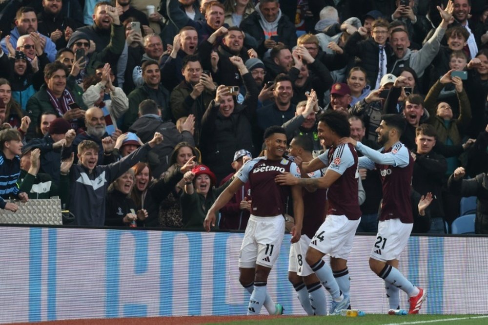 Ollie Watkins scored for Villa against Newcastle. AFP