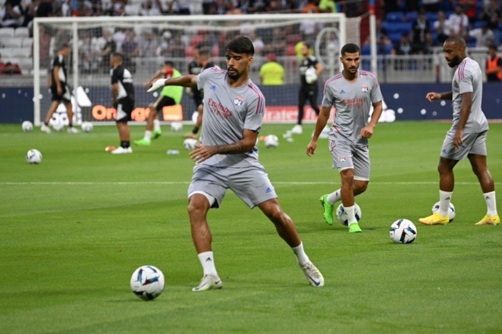 Lucas Paqueta (L) has joined West Ham. AFP