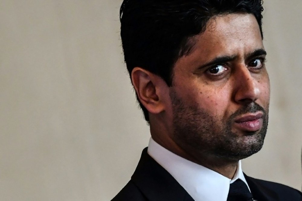 PSG's President Nasser Al-Khelaifi has been charged with corruption by French prosecutors. AFP