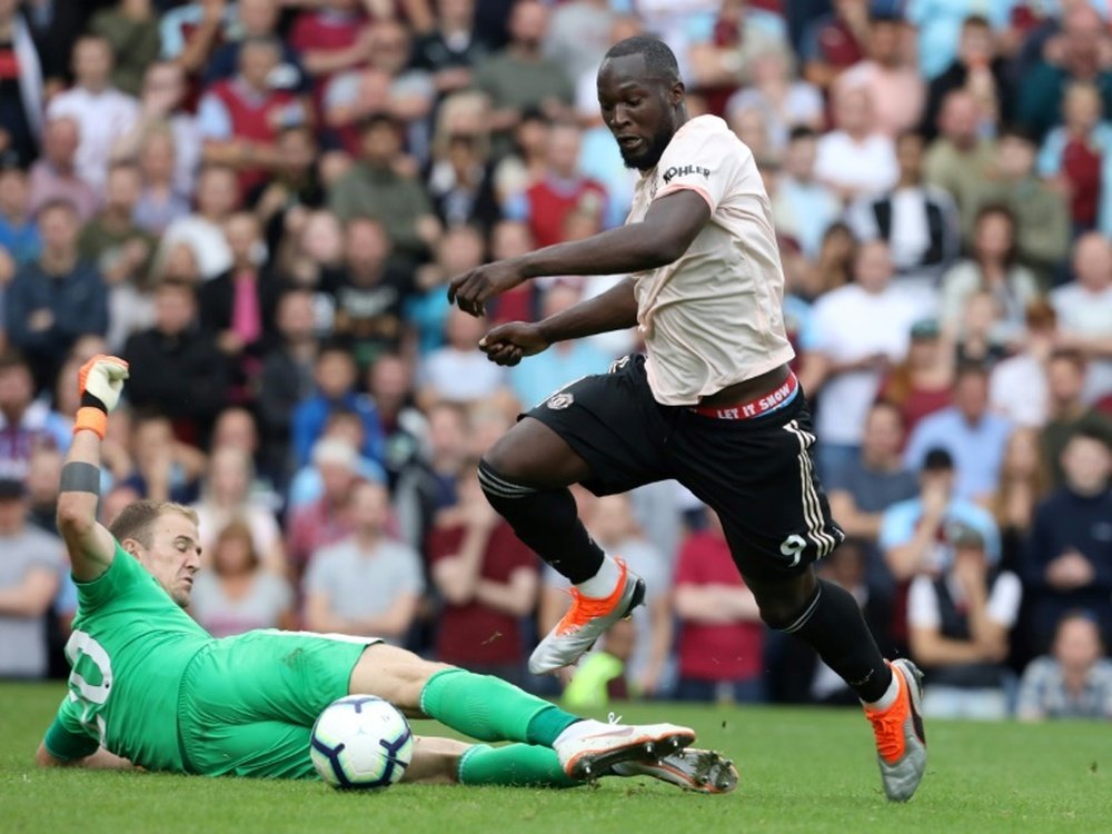 Romelu scored a brace as Manchester United beat Burnley at Turf Moor. AFP
