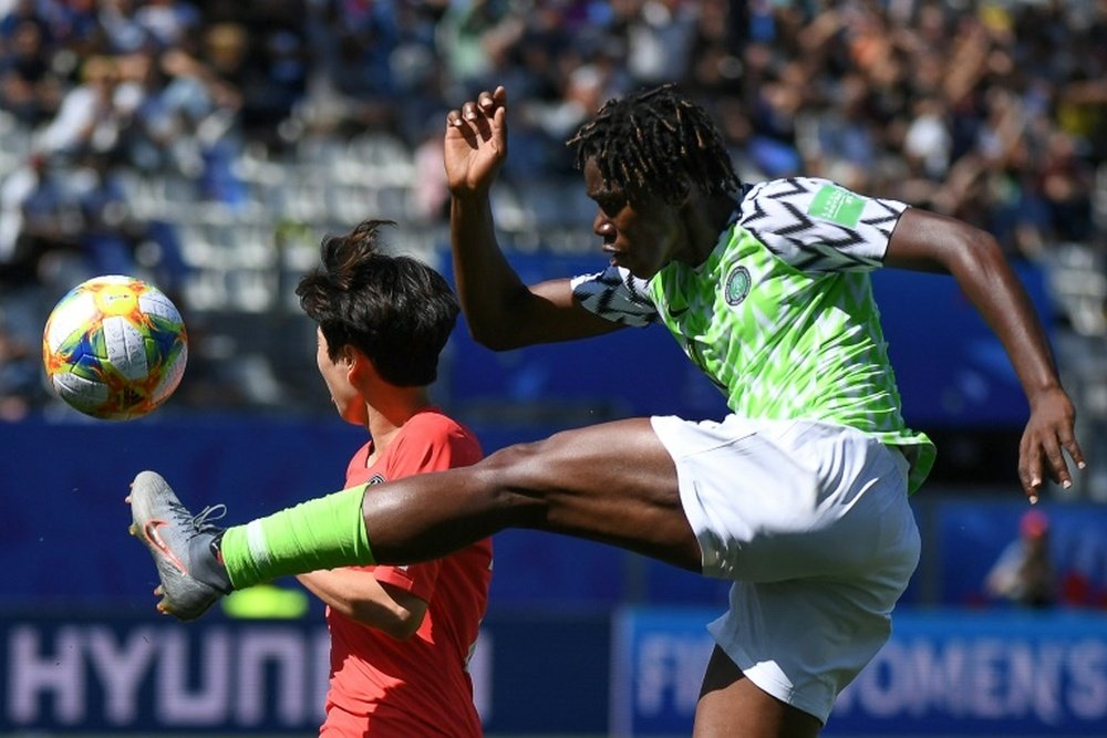 Nigeria eye World Cup knockouts after South Korea win. AFP
