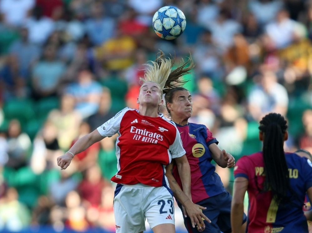 Arsenal upset the odds with a 1-0 win over Barcelona in Lisbon. AFP