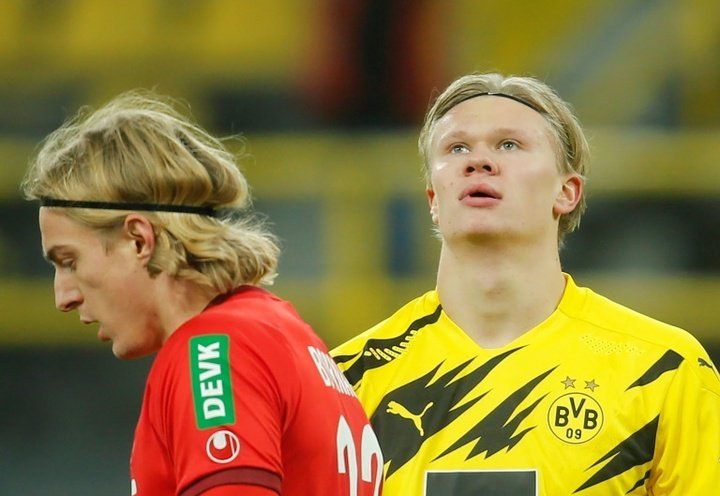 Dortmund star Haaland misses Lazio clash with hamstring injury