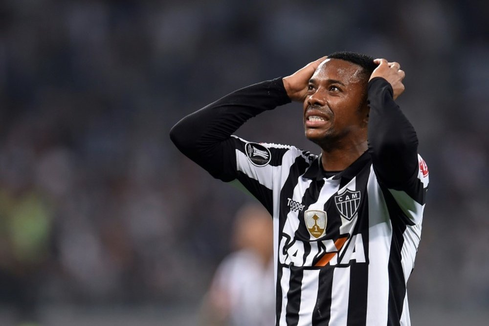 Brazil former forward Robinho has been found guilty of rape. AFP