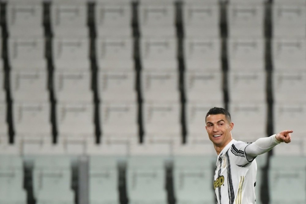 Cristiano Ronaldo scored as Juventus beat Roma 2-0. AFP