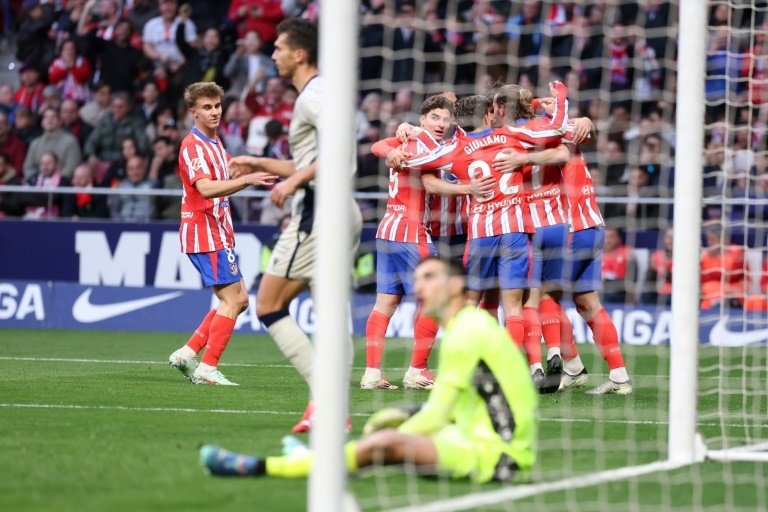 Julian Alvarez's strike helped Atletico Madrid move top of La Liga with 1-0 win over Osasuna on Sunday.