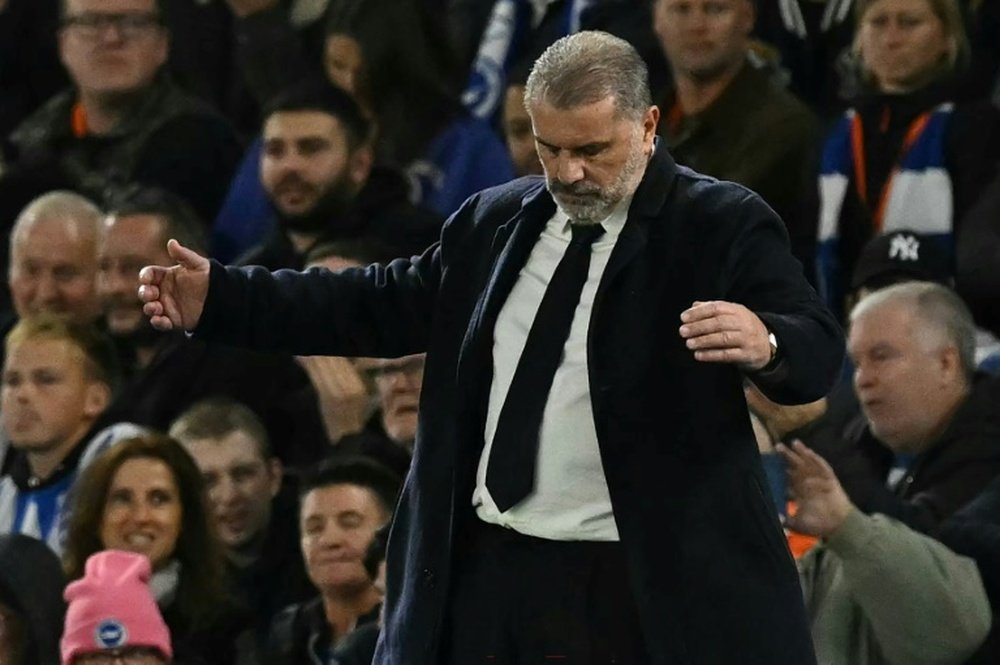 Spurs slip to ninth after they suffered a second.half comeback against Brighton. AFP