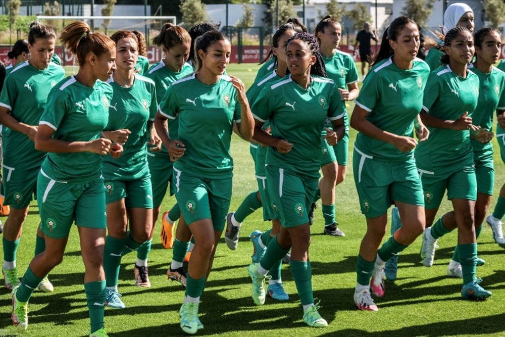 Morocco's women team the final of last year's Africa Cup of Nations. AFP