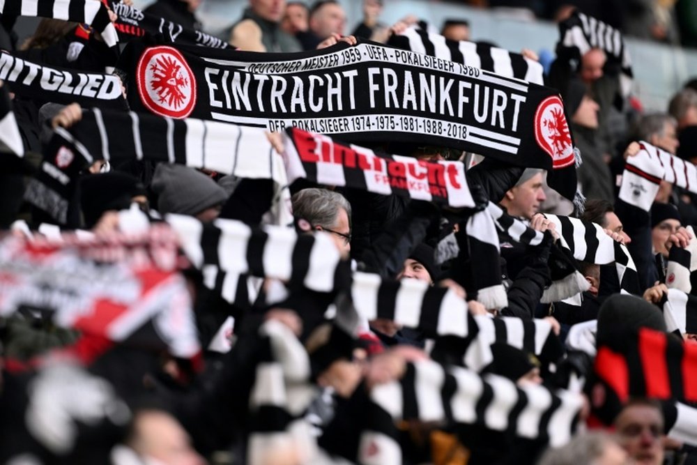 Frankfurt sit five points clear of fourth-placed RB Leipzig. AFP