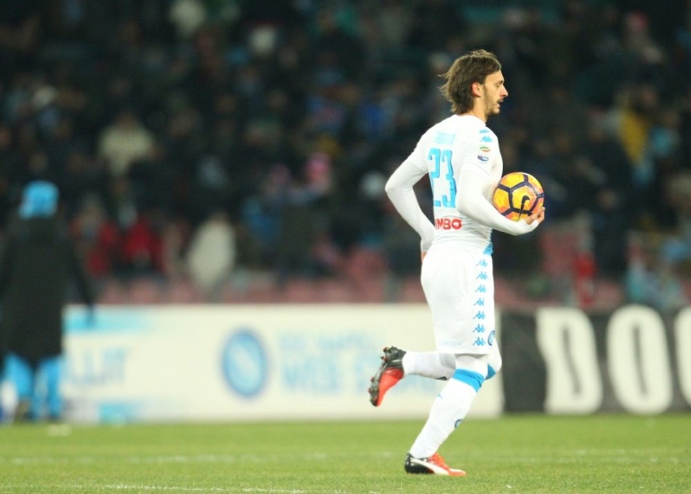 Napolis forward from Italy Manolo Gabbiadini