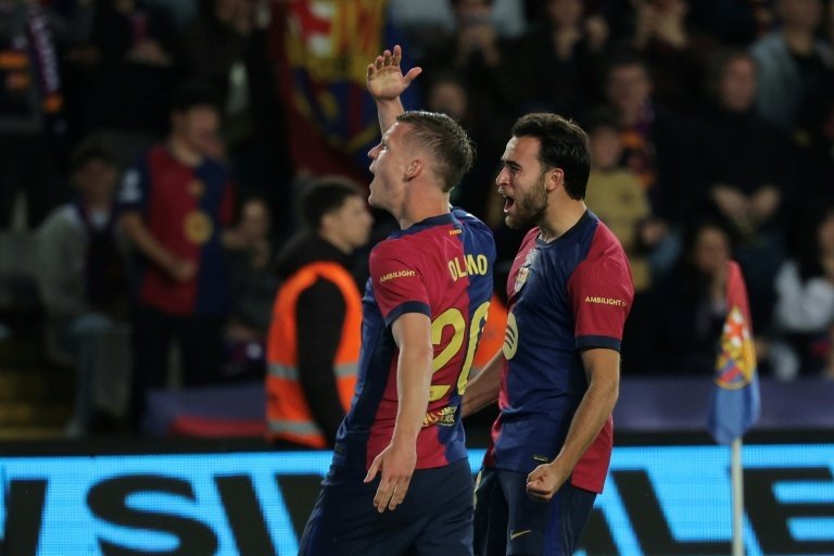 Olmo fires Liga leaders Barcelona past Mallorca
