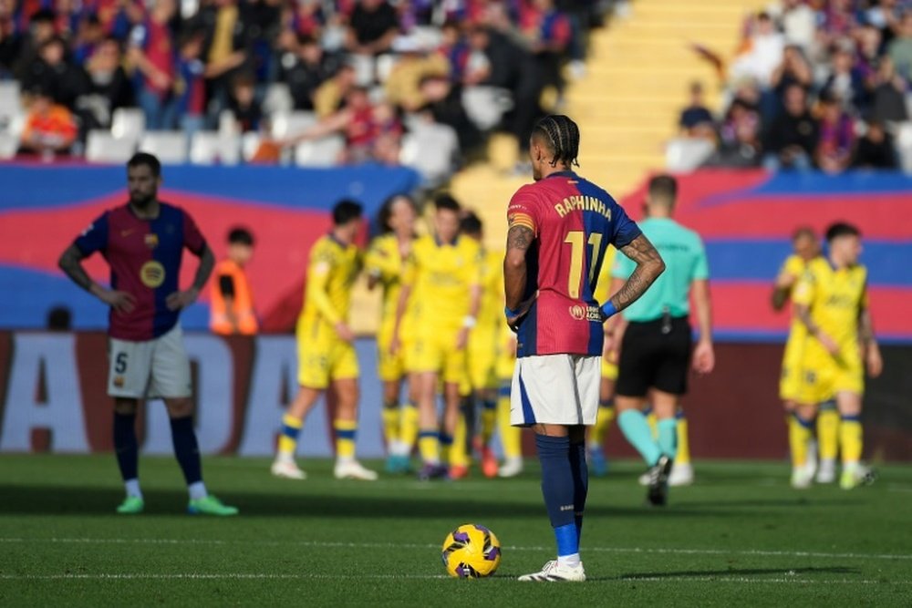 Barcelona have now gone three league games without a victory. AFP