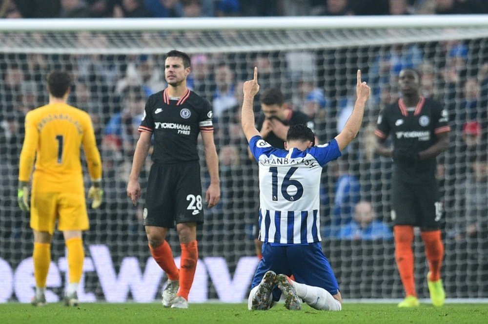 Brighton spoil Chelsea's New Year party as Villa secure vital win. AFP