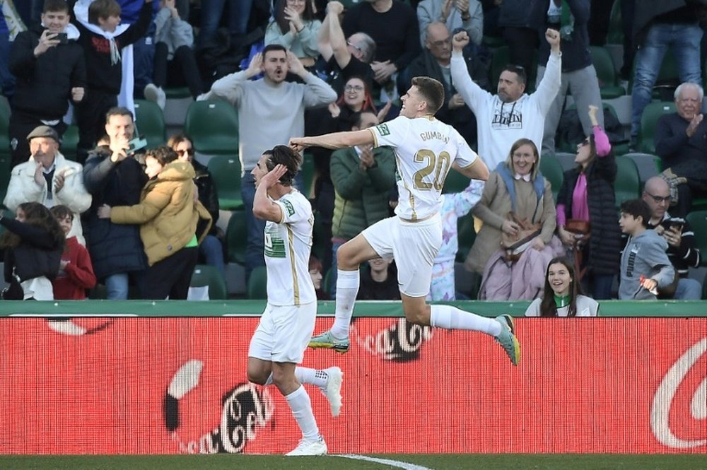 Pere Milla scored a hat-trick as Elche beat Villarreal in La Liga. AFP