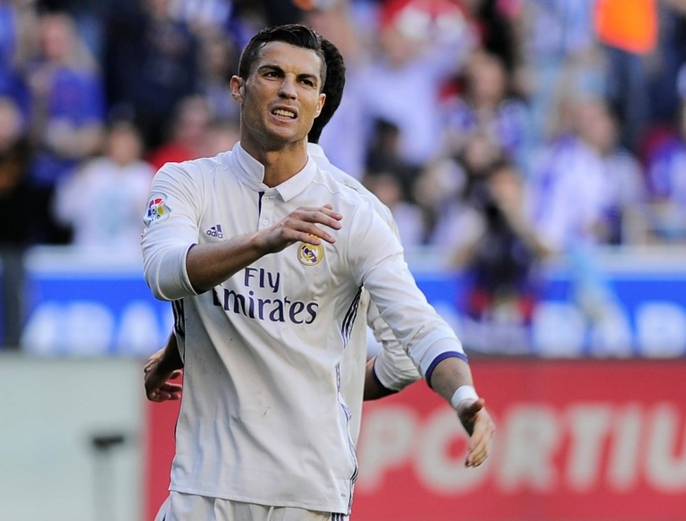 Ronaldo during the Spanish league football match between Deportivo Alaves and Real Madrid CF. AFP