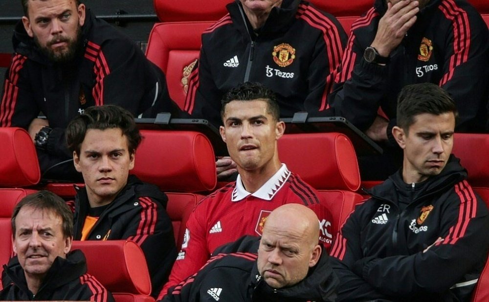 Ronaldo was subbed off against Newcastle. AFP