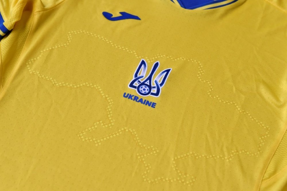 Ukraine's shirt for the tournament has proven controversial. AFP