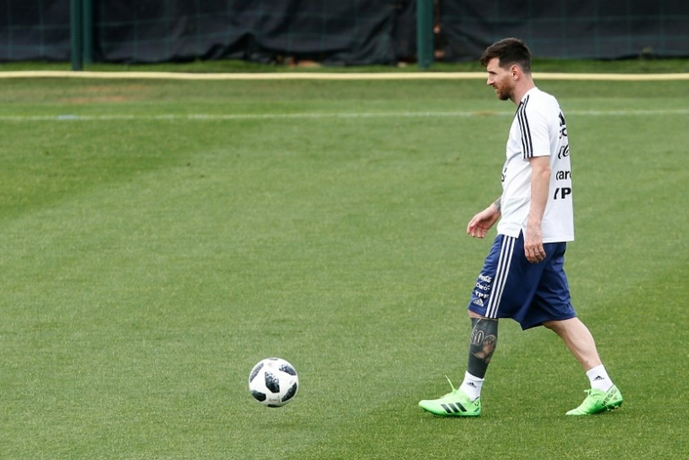Messi became the centre of a controversy surrounding a friendly game in Israel. AFP