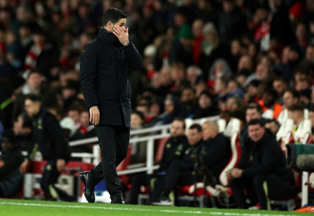 Arteta was disappointed that his side could not turn their dominance into a win. AFP