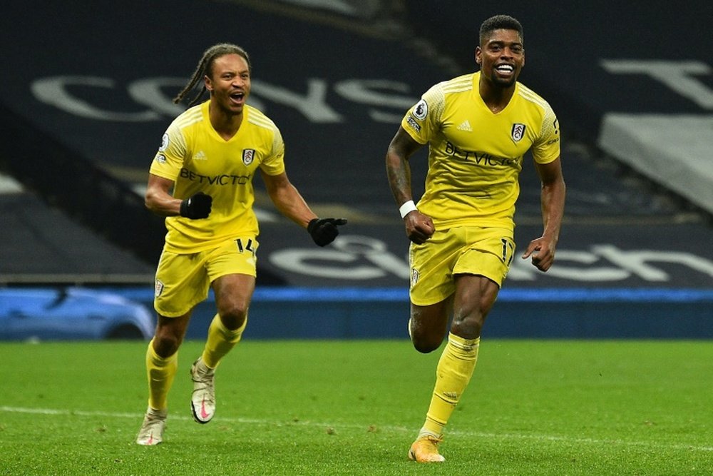 Ivan Cavaleiro (R) meant Fulham got a huge point at Tottenham. AFP