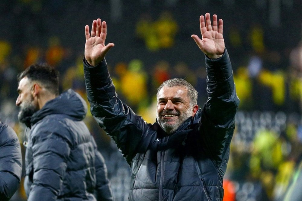 Postecoglou led Tottenham to their first silverware in 17 years. AFP
