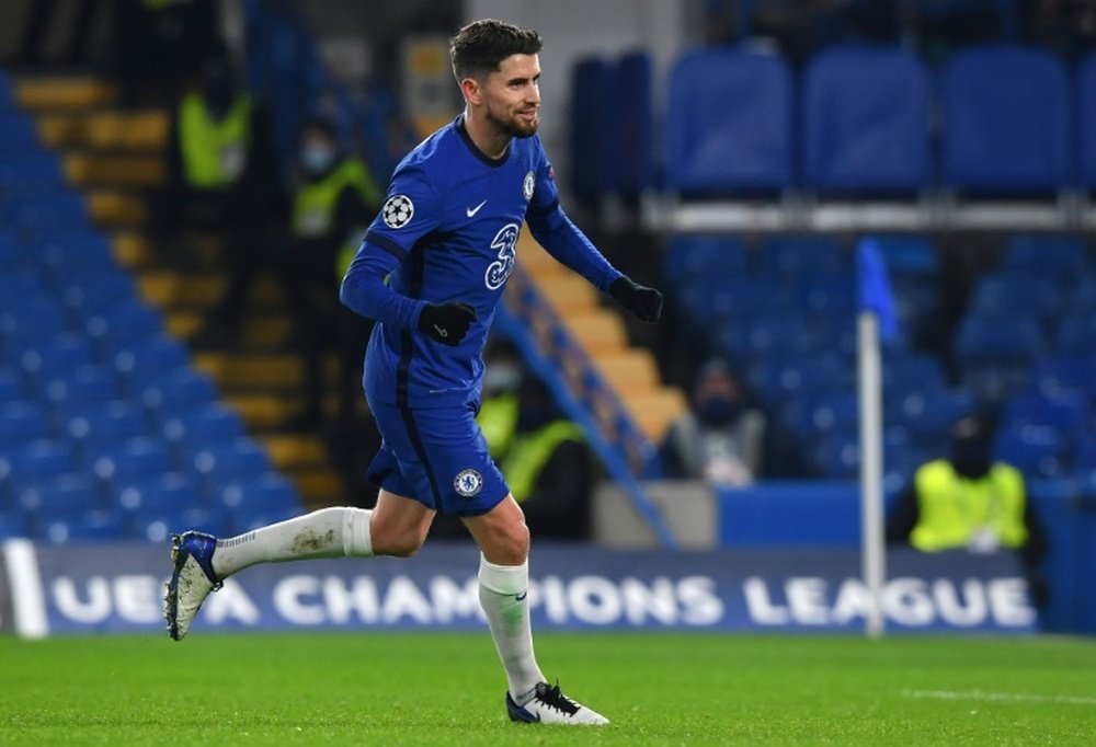 Jorginho scored a penalty as Chelsea drew 1-1 with Krasnodar. AFP