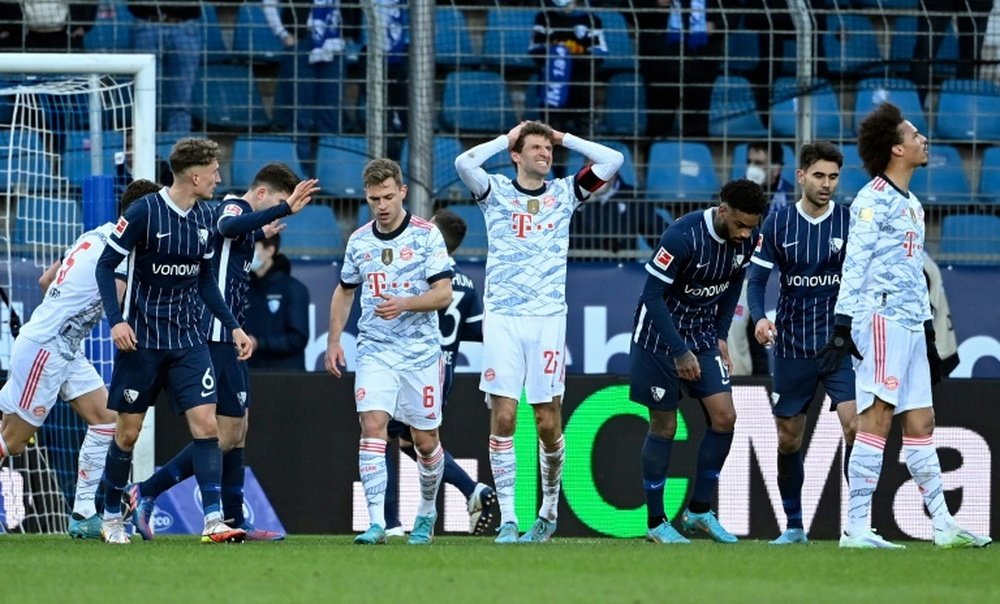 Bochum scored four times before half-time versus Bayern Munich. AFP