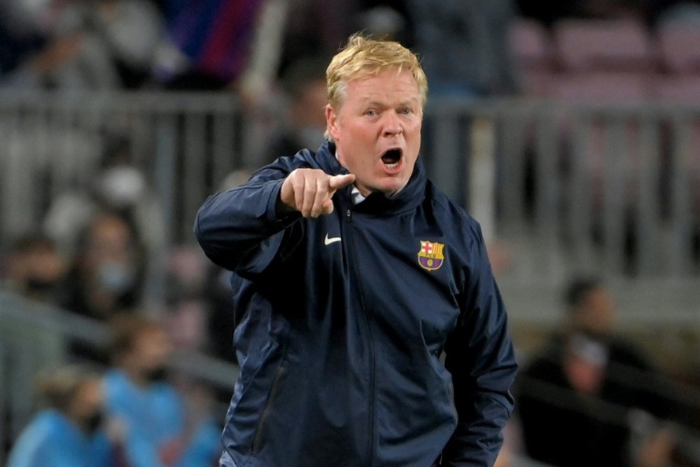 Koeman believes Barça can win the league. AFP