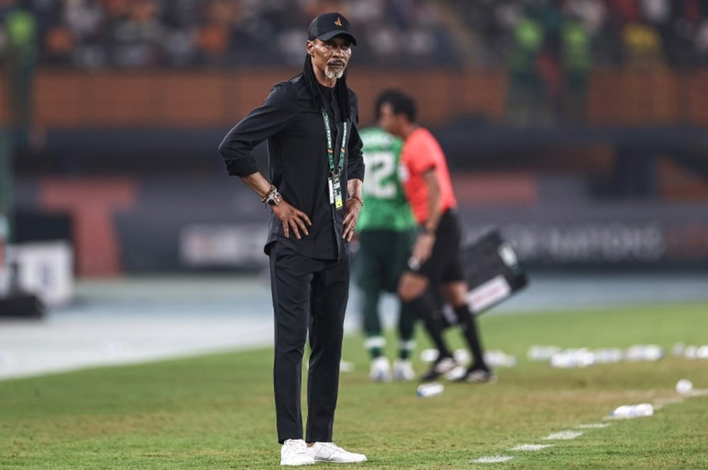 Cameroon were knocked out of the Africa Cup of Nations in the last 16. AFP
