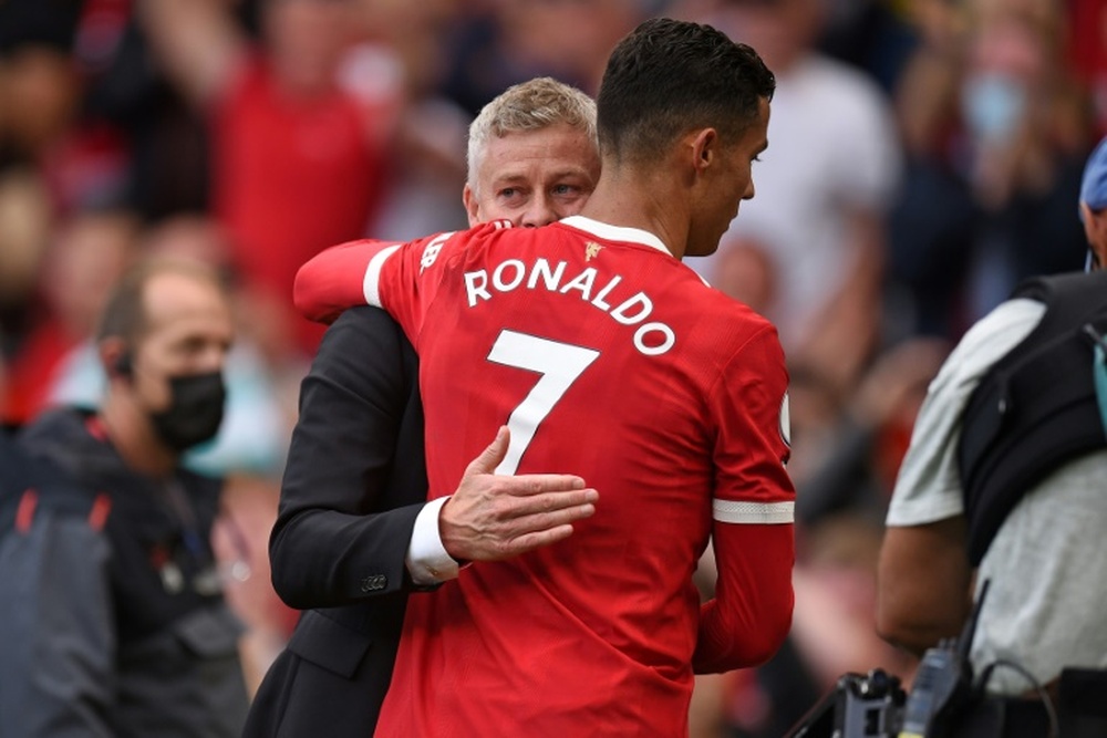 Ole Gunnar Solskjaer brought Cristiano Ronaldo back to Manchester United. AFP
