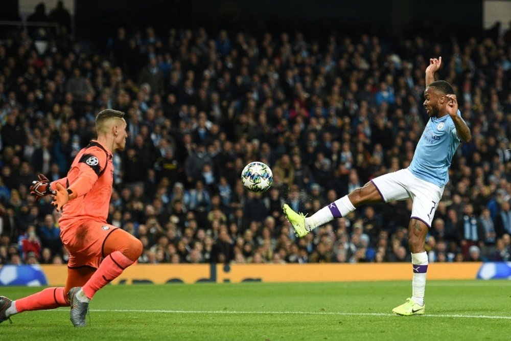'I should have had four': Hat-trick hero Sterling wanted more. AFP