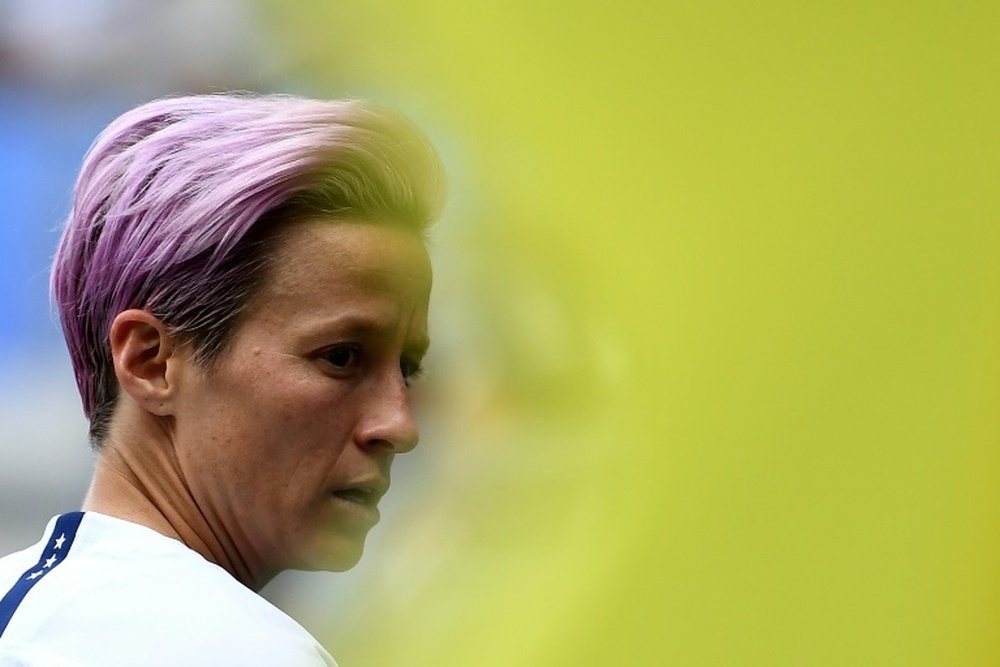 Rapinoe has been embroiled in a war of words with Trump. AFP