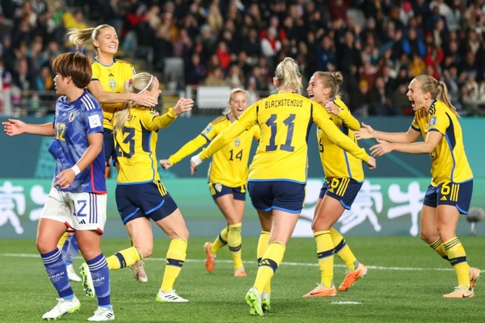 Sweden then survived a late storm to advance to the semi-finals. AFP