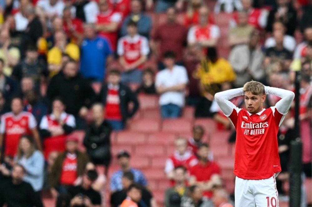 Arsenal's Premier League title challenge collapsed in a 3-0 defeat to Brighton. AFP
