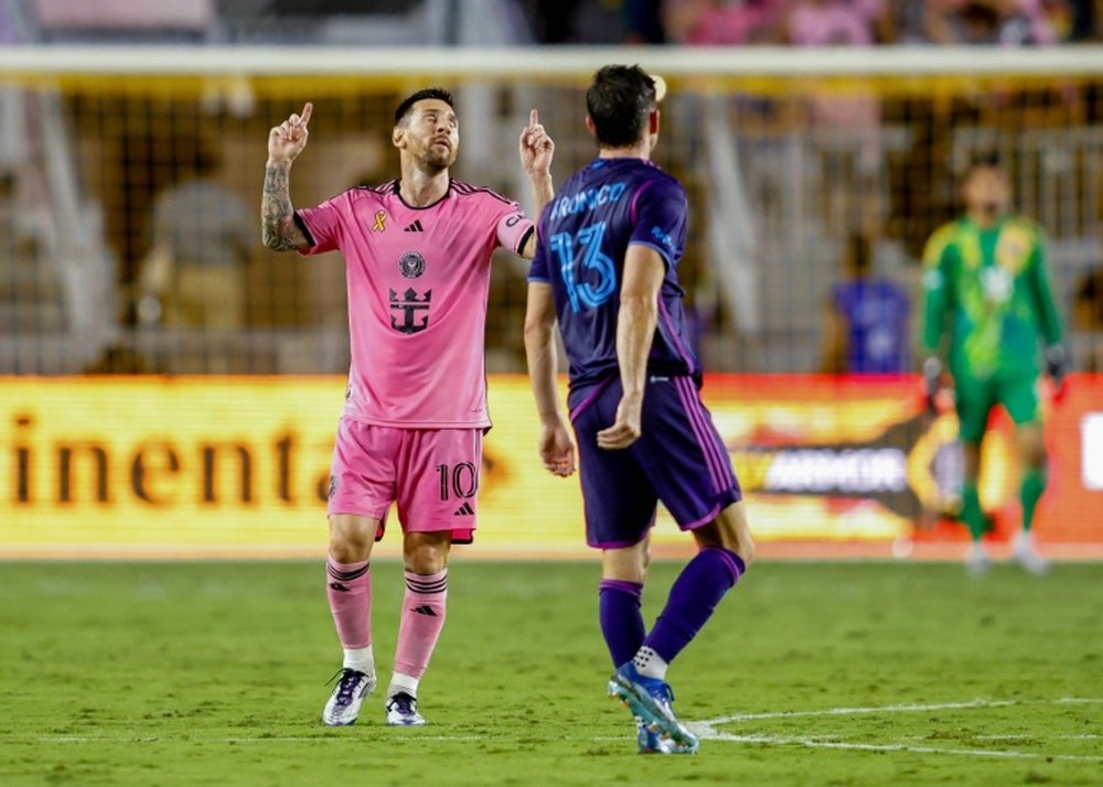 Lionel Messi scored his 15th goal in as many games this season. AFP